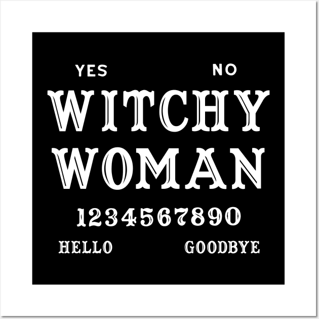 Witchcraft Wiccan Ouija Board Witchy Woman Wall Art by Tshirt Samurai